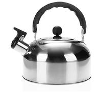 COM-FOUR® Tea Kettle 1.5 L - Stainless Steel Whistling Kettle - Retro Design (1 Piece - 1.5 liters)