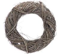 COM-FOUR® vine wreath - decorative door wreath made of branches - DIY natural wreath as table decoration, window decoration or door hanger - whitened decorative wreath (1 piece - Ø 40cm natural)