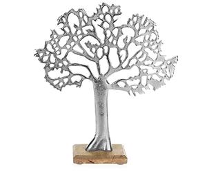 com-four XL Decorative Tree - Tree on a Metal Wooden Base for Placing - Tree of Life as a Gift (1 Piece - XL Tree)