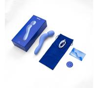 Com Wand Vibrator DAME Baby Blue One Size