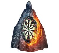 COMAAM Dart Board Adult Party Decorative Cloak/Adult Halloween Hooded Cloak Role Playing Costume, Dart Board, One size