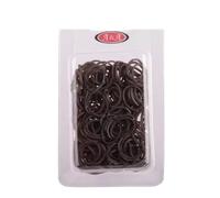 Comair A&A Thick hair elastic bands - 150 pieces brown