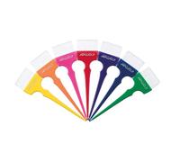 Comair dye brush set Rainbow 7 pieces colorful wide 21.1 x 6 x 0.66 cm