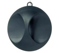 Comair Hand Mirror 25cm Matte Black
