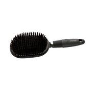 Comair Paddle Brush Boar Bristles 13 Rows Black with Rubber Cushion