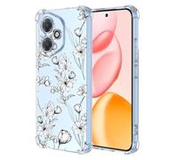 COMAKU Case Compatible with Honor 400, Girl Women Case with 3D Painting Pattern Slim Protective Soft TPU Bumper Embossed Flower Design -Lily