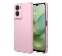 COMAKU Case for Motorola Moto G06, with Camera Soft TPU Silicone Protection Cover with Shockproof Bumper - Pink