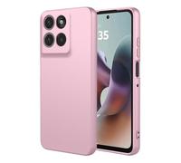 COMAKU Case for Motorola Moto G56 5G, with Camera Soft TPU Silicone Protection Cover with Shockproof Bumper - Pink