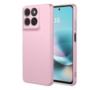 COMAKU Case for Motorola Moto G57 Power, with Camera Soft TPU Silicone Protection Cover with Shockproof Bumper - Pink