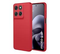 COMAKU Case for Motorola Moto G77, with Camera Soft TPU Silicone Protection Cover with Shockproof Bumper - Red