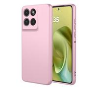 COMAKU Case for Motorola Moto G86 5G, with Camera Soft TPU Silicone Protection Cover with Shockproof Bumper - Pink