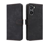 COMAKU Case for ZTE Nubia Neo/Blade V50 Design 5G/V40 Design, flip phone sase with RFID blockage, magnetic closed, shock proof mobile -Black