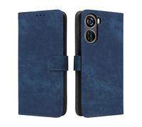 COMAKU Case for ZTE Nubia Neo/Blade V50 Design 5G/V40 Design, flip phone sase with RFID blockage, magnetic closed, shock proof mobile -Blue
