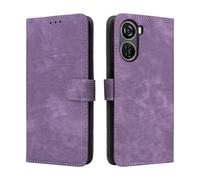 COMAKU Case for ZTE Nubia Neo/Blade V50 Design 5G/V40 Design, flip phone sase with RFID blockage, magnetic closed, shock proof mobile -Purple