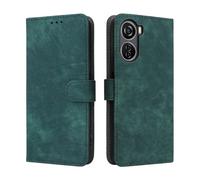 COMAKU Case for ZTE Nubia Neo/Blade V50 Design 5G/V40 Design, flip phone sase with RFID blockage, magnetic closed, shock proof mobile -Green