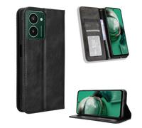 COMAKU Compatible with HMD Pulse Pro Case Leather - Flip Cover Protection magnetic Phone Case wallet with Card Holder - Black
