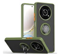 COMAKU Compatible with Honor Magic 4 Lite 4G/5G Case, with Ring Holder Stand, [Work with Magnetic Car Mount] PC + TPU Shockproof Anti-Scratch Protective Case - ArmyGreen