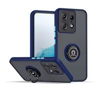 COMAKU Compatible with Motorola Edge 50 Pro Case, with Ring Holder Stand, [Work with Magnetic Car Mount] PC + TPU Shockproof Anti-Scratch Protective Case - Royal Blue