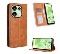 COMAKU Compatible with UMIDIGI G9 5G Case Leather - Flip Cover Protection magnetic Phone Case wallet with Card Holder - Brown