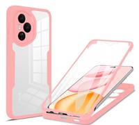 COMAKU Honor 400 Pro Case, Full Body with Built-in Screen Protector Heavy Duty Protection Shockproof Slim Fit Cover for Honor 400 Pro - Pink