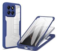 COMAKU Honor 400 Smart Case, Full Body with Built-in Screen Protector Heavy Duty Protection Shockproof Slim Fit Cover for Honor 400 Smart - Blue