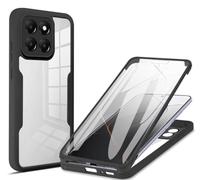 COMAKU Honor 400 Smart Case, Full Body with Built-in Screen Protector Heavy Duty Protection Shockproof Slim Fit Cover for Honor 400 Smart - Black