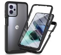 COMAKU Motorola Moto G86 5G Case, Full Body with Built-in Screen Protector Heavy Duty Protection Shockproof Slim Fit Cover for Motorola Moto G86 5G - Black