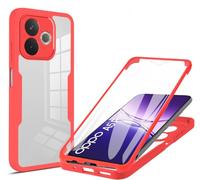 COMAKU OPPO A5 Pro 5G Case, Full Body with Built-in Screen Protector Heavy Duty Protection Shockproof Slim Fit Cover for OPPO A5 Pro 5G - Red