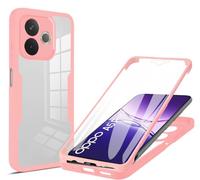 COMAKU OPPO A5 Pro 5G Case, Full Body with Built-in Screen Protector Heavy Duty Protection Shockproof Slim Fit Cover for OPPO A5 Pro 5G - Pink