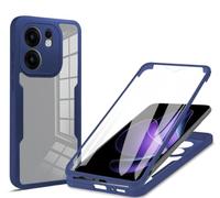 COMAKU Oppo Reno 13F 5G / 4G Case, Full Body with Built-in Screen Protector Heavy Duty Protection Shockproof Slim Fit Cover for Oppo Reno 13F 5G / 4G - Blue
