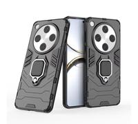 COMAKU Ultra Armor Case for Oppo Find X8 Pro 5G, TPU+PC Shockproof Cover with Ring Kickstand - Black