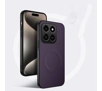 COMAKU Ultra-Thin Fiber PU Leather + TPU Silicone Case for Motorola Edge 70 Fusion, Stylish Skin Texture is Non-Slip and Shockproof Magnetic Phone Case Cover - Purple