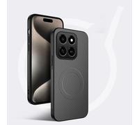 COMAKU Ultra-Thin Fiber PU Leather + TPU Silicone Case for Motorola Moto G77, Stylish Skin Texture is Non-Slip and Shockproof Magnetic Phone Case Cover - Gray