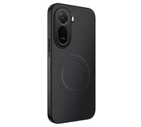COMAKU Ultra-Thin Fiber PU Leather + TPU Silicone Case for Xiaomi Redmi A7 Pro, Stylish Skin Texture is Non-Slip and Shockproof Magnetic Phone Case Cover - Black