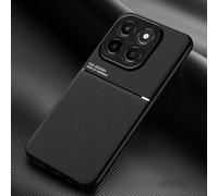COMAKU Ultra-Thin TPU Silicone Case for Honor X6c, Skin Texture is Non-Slip and Shockproof Phone Case Cover - Black