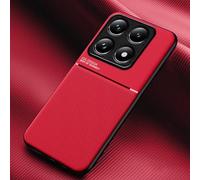 COMAKU Ultra-Thin TPU Silicone Case for Xiaomi 14T 5G, Skin Texture is Non-Slip and Shockproof Phone Case Cover - Red