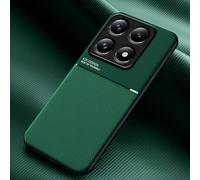 COMAKU Ultra-Thin TPU Silicone Case for Xiaomi 14T Pro 5G, Skin Texture is Non-Slip and Shockproof Phone Case Cover - Green