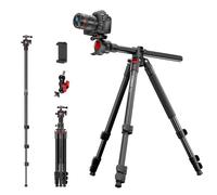 COMAN 183 cm tripod with centre column, 360° ball head, Arca quick release plate and a maximum load of 5 kg. Suitable for cameras and SLR cameras.