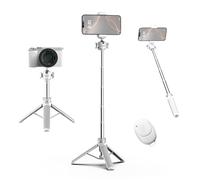 COMAN MT30-Pro Extendable Phone Tripod, 61cm Cell Phone Tripod Stand for iPhone with 360° Ball Head, Selfie Stick Vlog Stand with Remote, Tripod for iPhone 16/15/14/13/12 Pro Max/Android