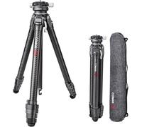 COMAN Zero Y Carbon Fibre Tripod | Lightweight Travel Tripod with 360° Panoramic Ball Head, 156 cm Height, 18 kg Load, Arca Quick Release, Multiple Shooting Angles for DSLR & Mirrorless Cameras