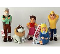 Comansi Play Set - 5 Figures Heidi Grandad Peter Heidi Clara Josef Approx. 5.5 - 9 cm