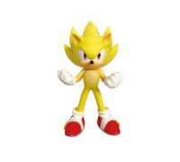 Comansi, Super Sonic the Hedgehog Figures, Plastic Hand-Painted Toys, Non-Articulated Display, Perfect for Kids and Cake Topper Party Decorations, Sonic Birthday Gift, 9 Cm