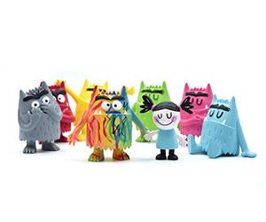 Comansi The Colour Monster Collection Set (8 figurines: Confused, Sad, Angry, Scared, Happiness, Calm, Love and Nuna)