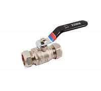 COMAP 31120 15mm Isolating Valve Lever Action Chrome Compression - Plumbing Fitting