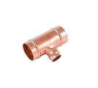 COMAP 72174 22mm x 22mm x 15mm Solder Ring Unequal Tee - Plumbing Fitting
