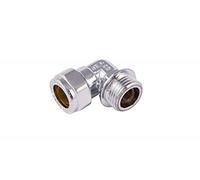 COMAP 75730 15mm x 1/2 Chrome Compression Male Elbow - Plumbing Fitting