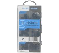 COMAP Set of 36 Solid and drilled Sealing valves for taps, Small diameters: 11 x 5, 12 x 5, 13 x 6, 4 x 14 x 5, 4 x 15 x 5, 4 x 16 x 5 - tap Seal - S279502