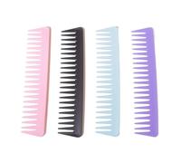 Comb 1/4pcs Hair Detangling Comb, Wide Tooth For Curly, Wet Dry, No Handle Styling Shampoo Comb，Special For Real Wigs(Color05)