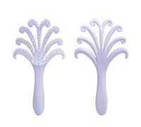 COMB,2 PCS Firework-Shaped ABS Toothed Detangling Hair Brushes for Women,Curly,Straight,Wet and Dry,Pink,Purple,Blue,Gifts for Mom,Girlfriend,Bestie,Bridesmaid