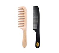 Comb 2pcs Hair Styling Combs Fine And Wide Tooth Hair Combs Set, Styling Cutting Comb For Curly Straight Long Short Hair Hair Comb